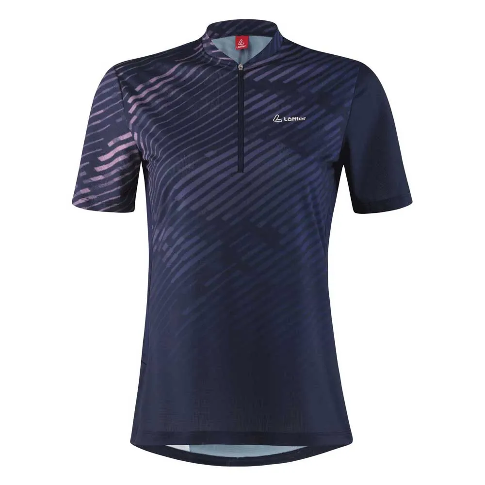 Löffler Half Zip Anemon Korta ärmar Cykeltröja