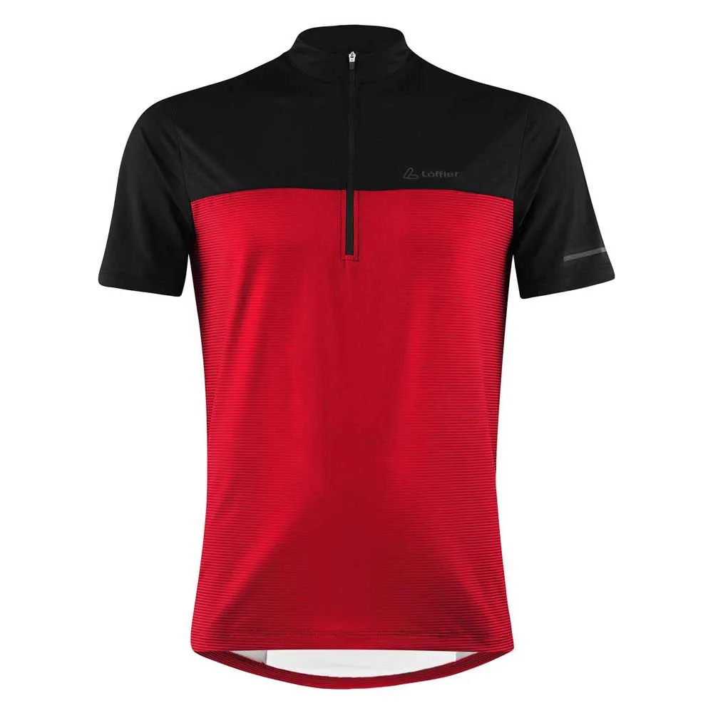 Löffler Half Zip Glow Korta ärmar Cykeltröja
