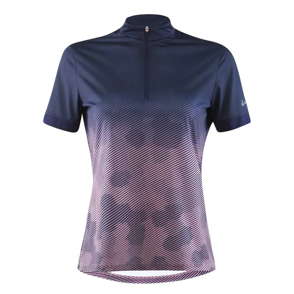 Löffler Half Zip Maja Korta ärmar Cykeltröja