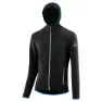 Löffler Transtex® Rib Fleecejacka Med Huva, Black / marin