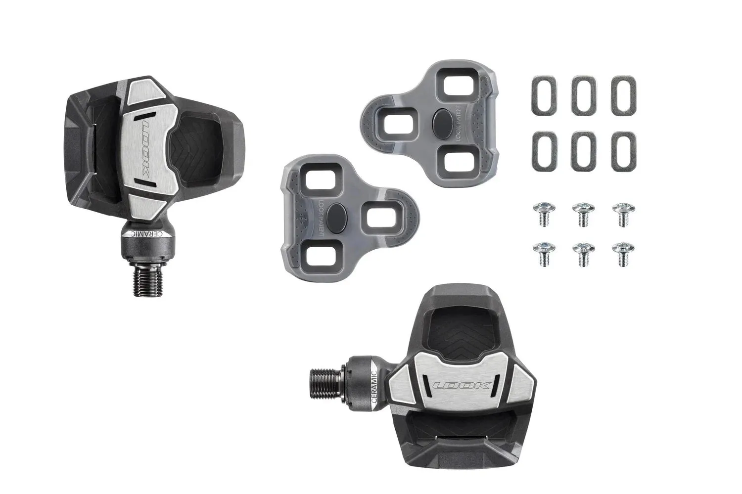 Look Keo Blade Carbon Ceramic Ti 16 Road Pedals, Black