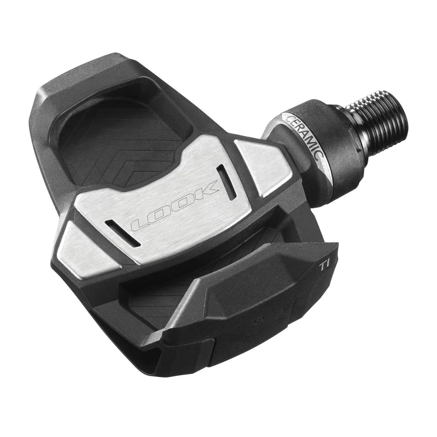 Look Keo Blade Ceramic Ti Klickpedale, Black / grey, One Size Look Keo Blade Ceramic Ti Klickpedale, Black / grey, One Size
