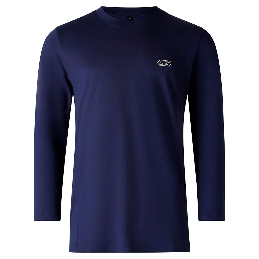 LOOKING FOR WILD Graphite T-shirt Med Lång ärm, Medieval blue
