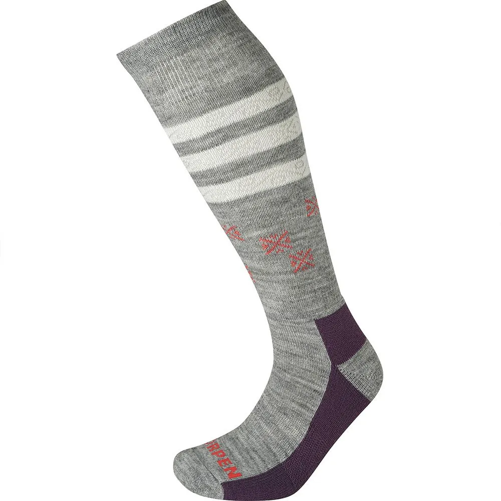 Lorpen S2mwe Ski Mid 2 Pack Eco Strumpor, Grey / plum