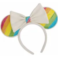 Loungefly Disney Minnie Mouse-öronpannband Med Regnbågsfärger