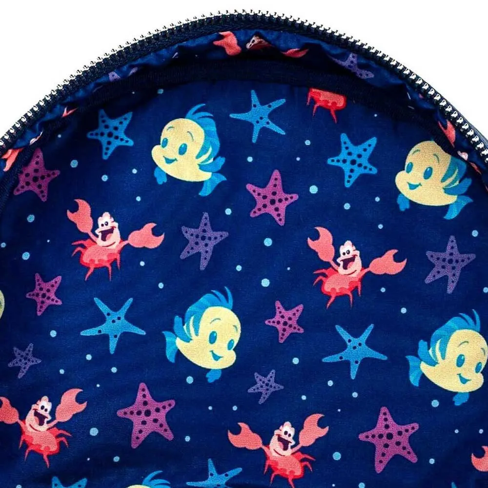 Loungefly Lilla Sjöjungfrun Ryggsäck 31 Cm, Blue