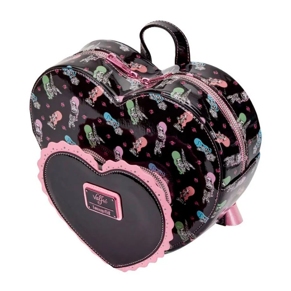 Loungefly Lucys Tatuering Dubbelt Hjärta Ryggsäck, Multicolor