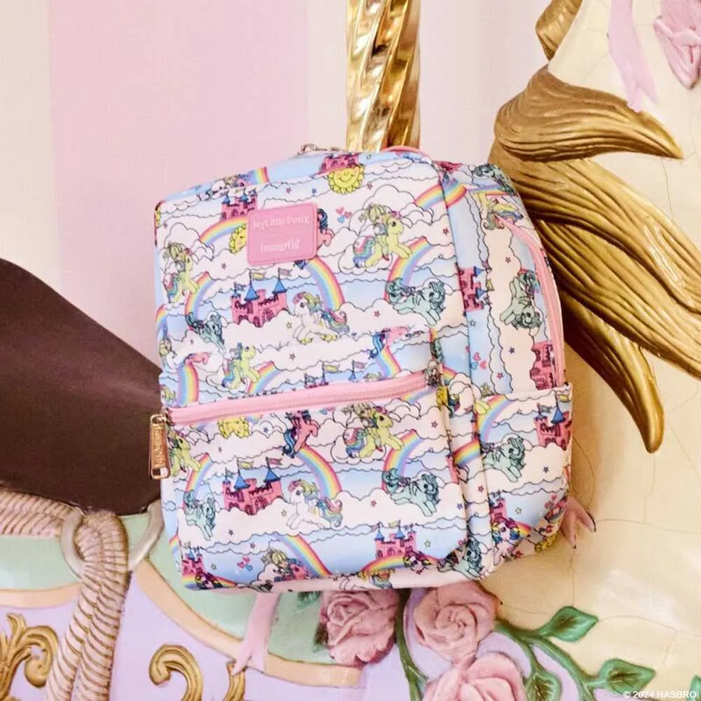 Loungefly Min Lilla Ponny Miniryggsäck Med Himmelmotiv, Multicolor