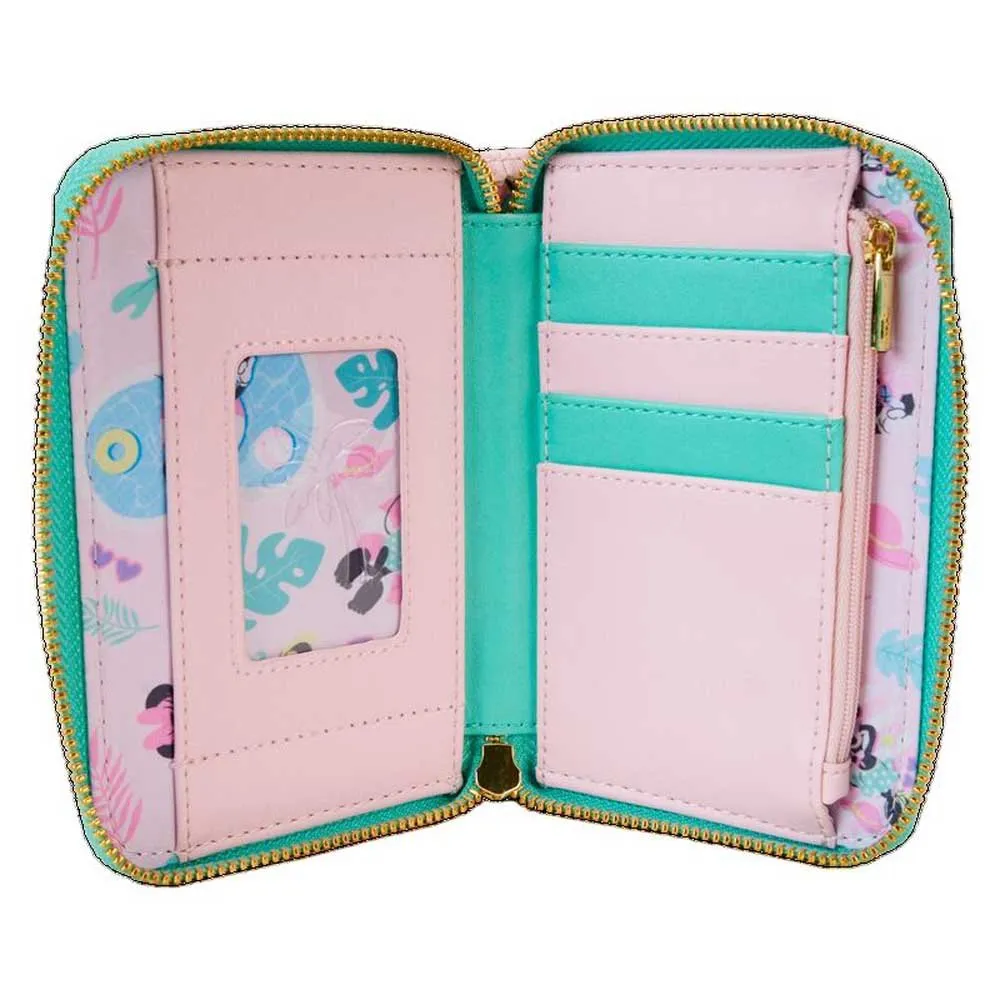 Loungefly Minnie Mouse Semesterstil Plånbok, Multicolor, One Size