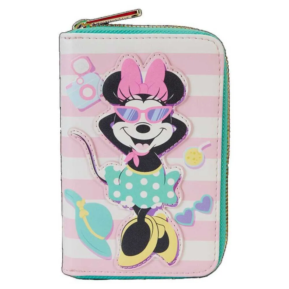 Loungefly Minnie Mouse Semesterstil Plånbok, Multicolor, One Size