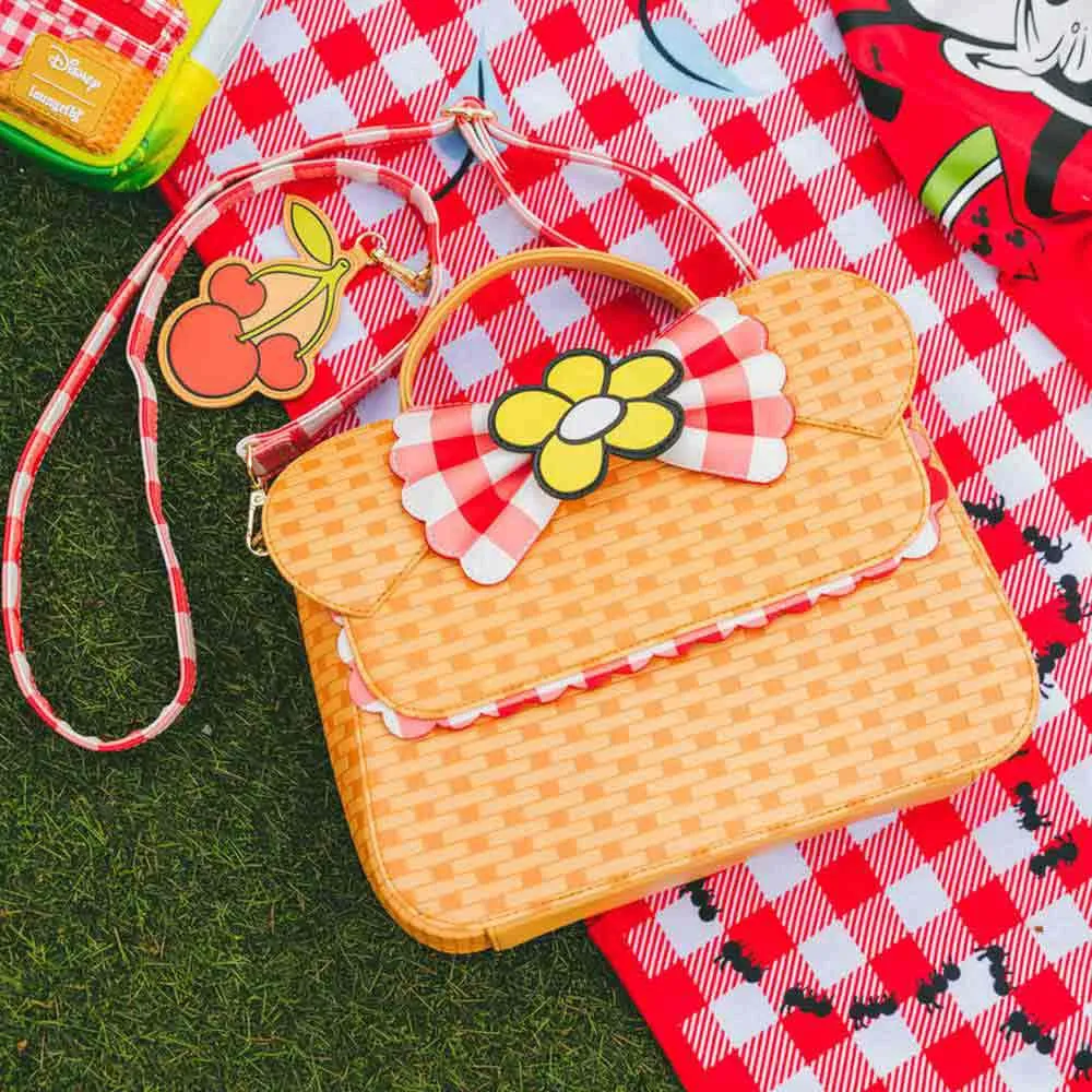 Loungefly Minnie Picnic Basket-axelväska, Multicolor