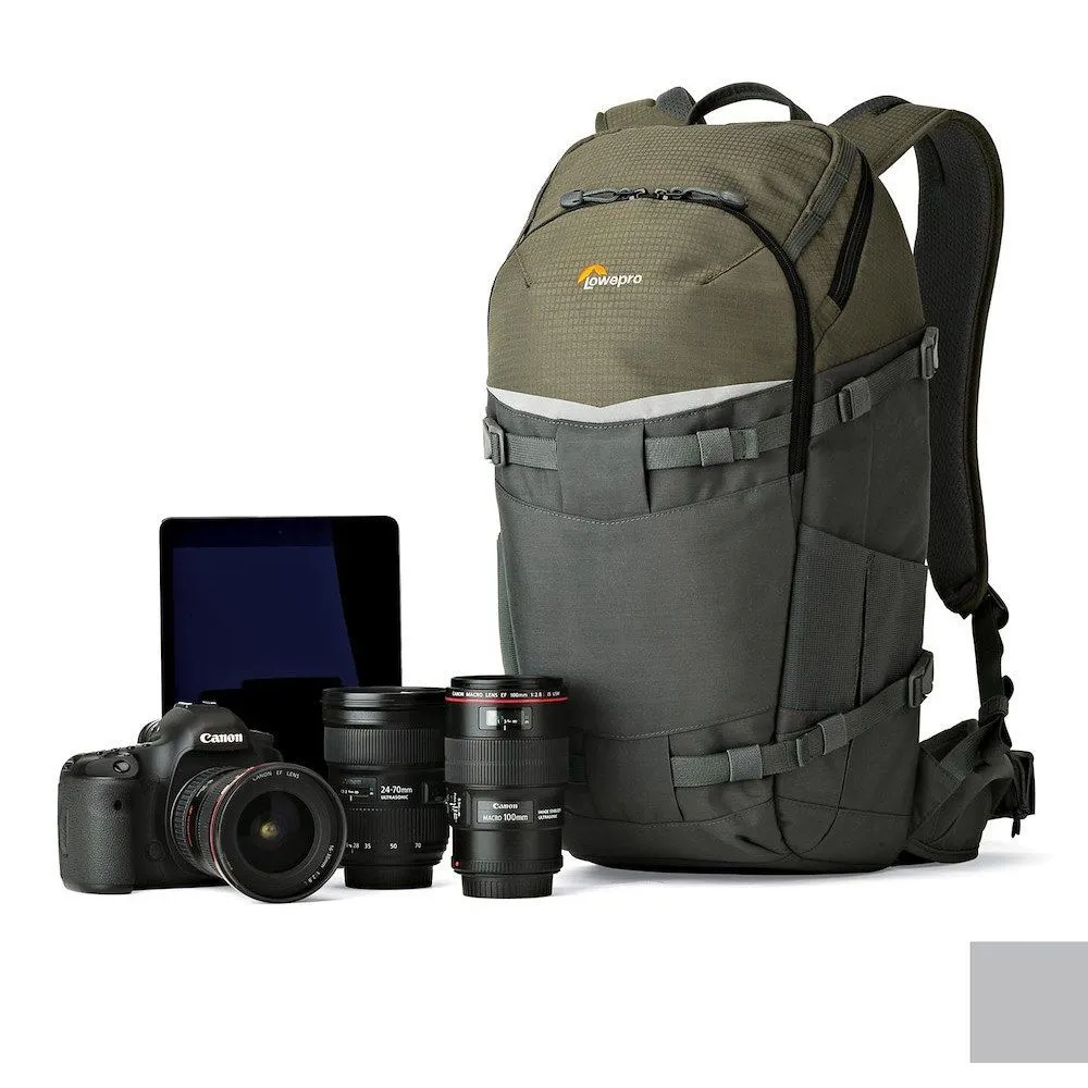 Lowepro Flipside Trek 350 Aw Ryggsäck, Green / grey