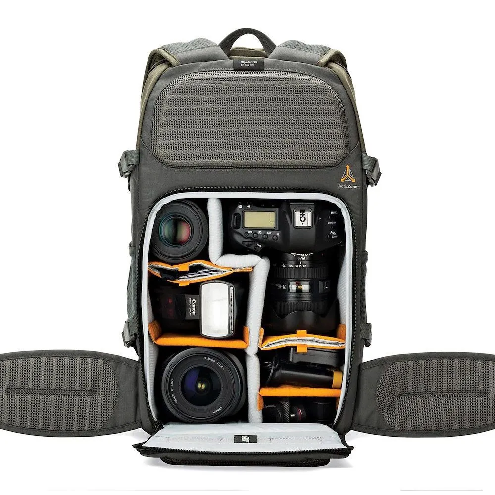Lowepro Flipside Trek 450 Aw Ryggsäck, Green / grey