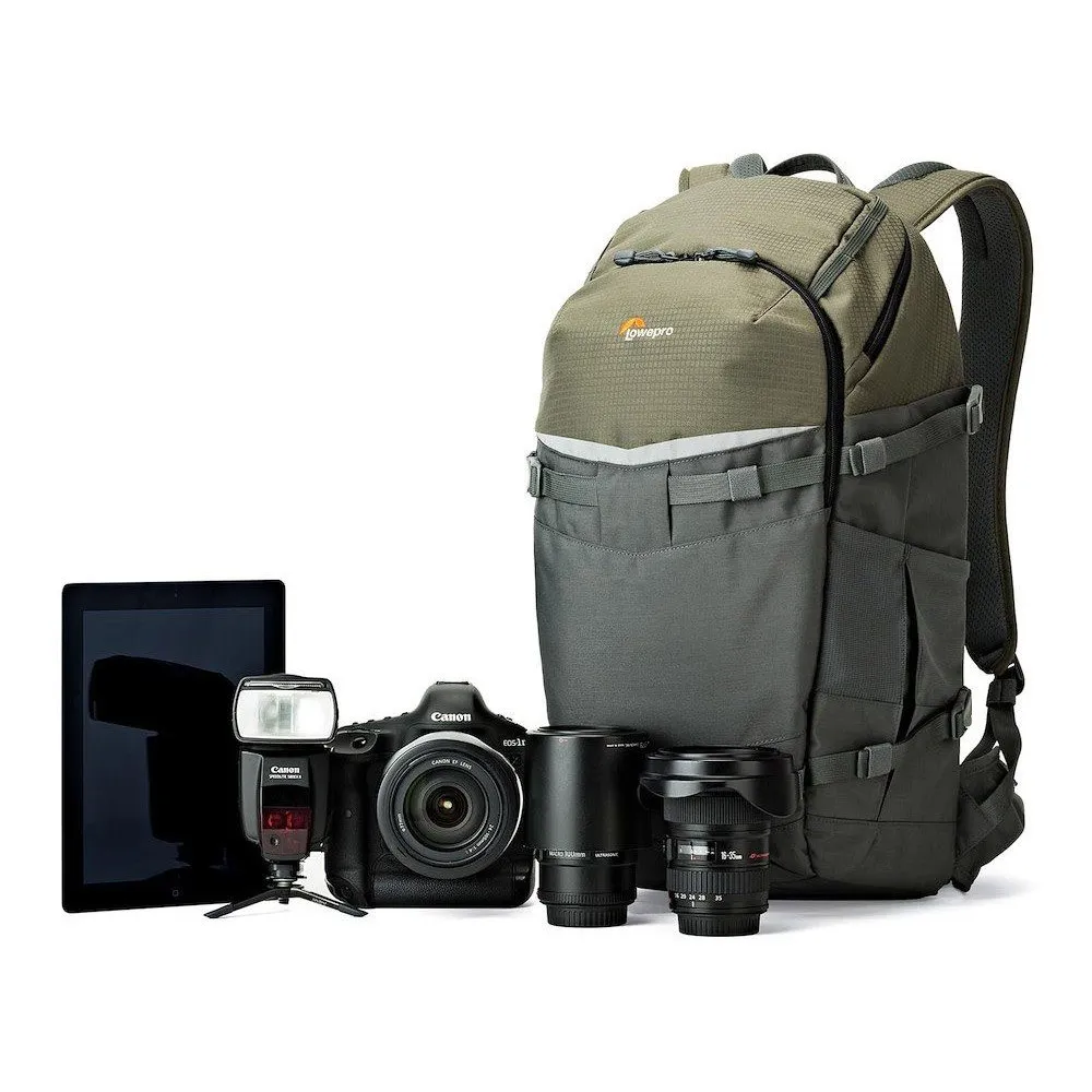 Lowepro Flipside Trek 450 Aw Ryggsäck, Green / grey