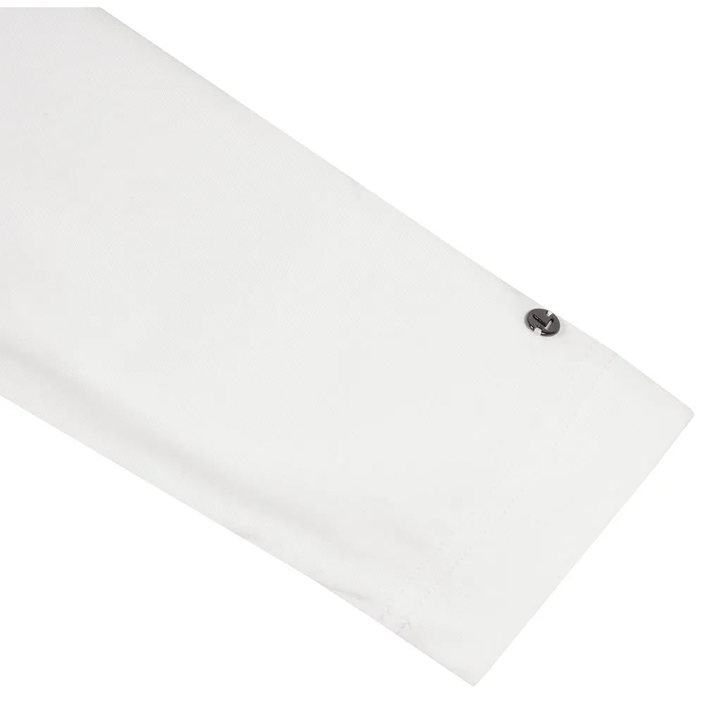 Luhta Hangist Fleece Med Halv Dragkedja, Optic white