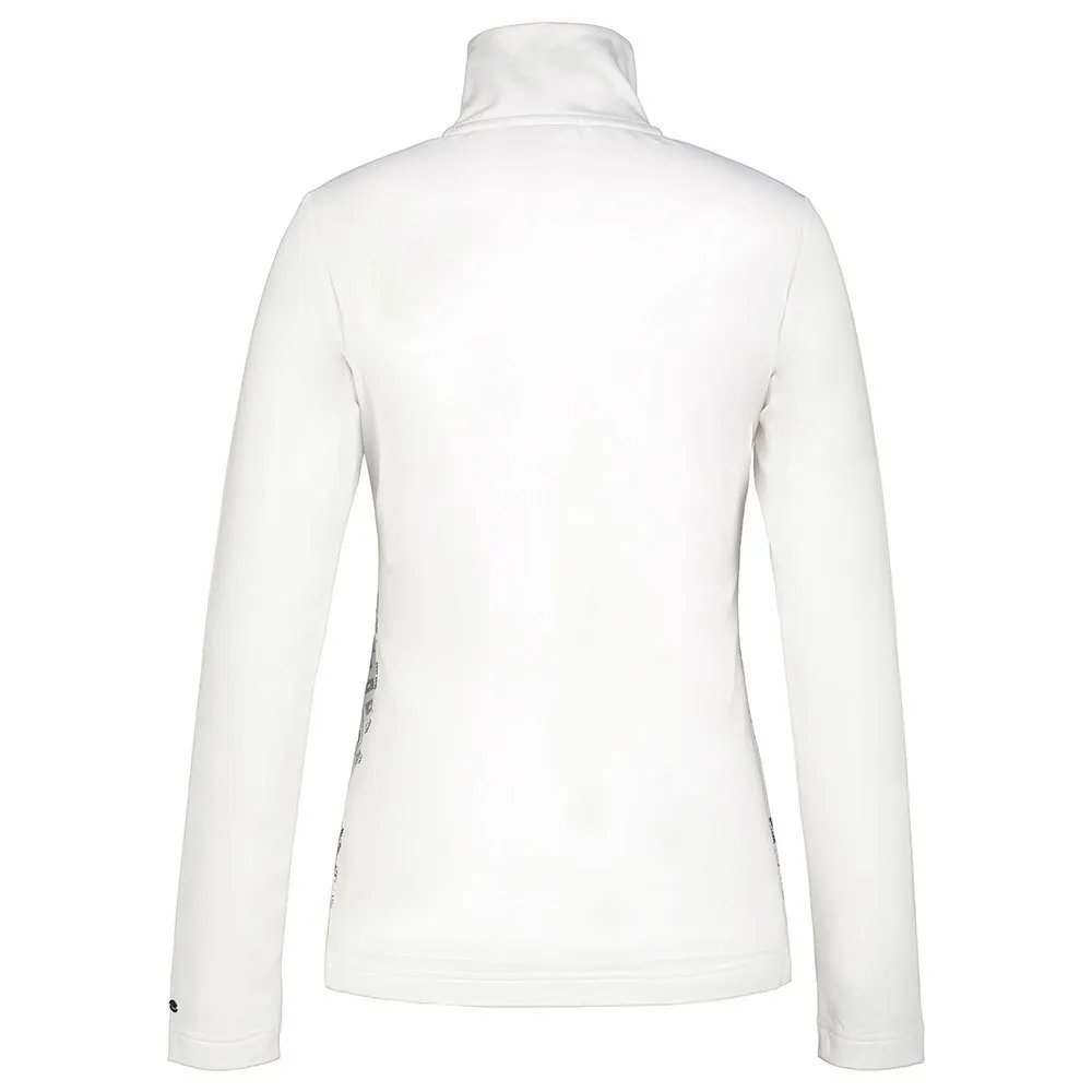 Luhta Hangist Fleece Med Halv Dragkedja, Optic white