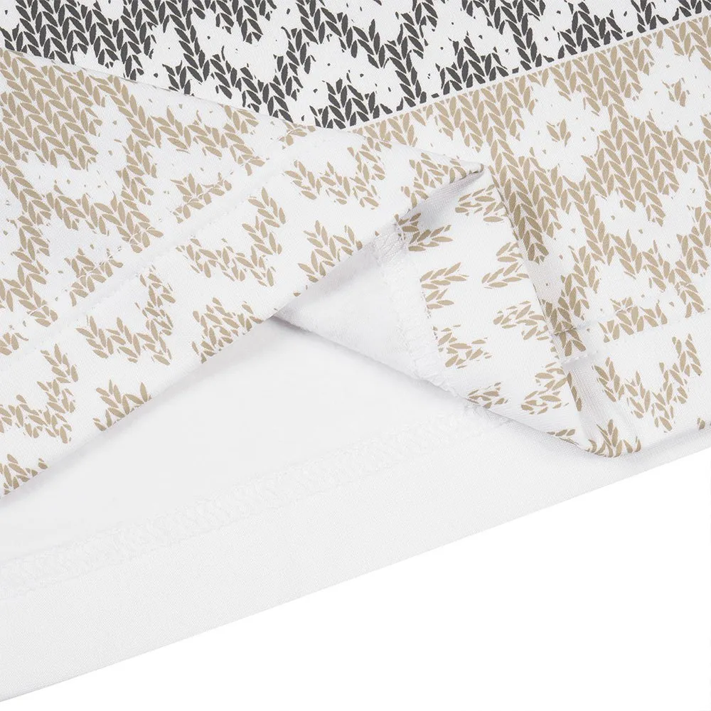 Luhta Hangist Fleece Med Halv Dragkedja, Optic white