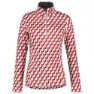 Luhta Karstula Fleece Med Halv Dragkedja, Cranberry
