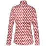 Luhta Karstula Fleece Med Halv Dragkedja, Cranberry