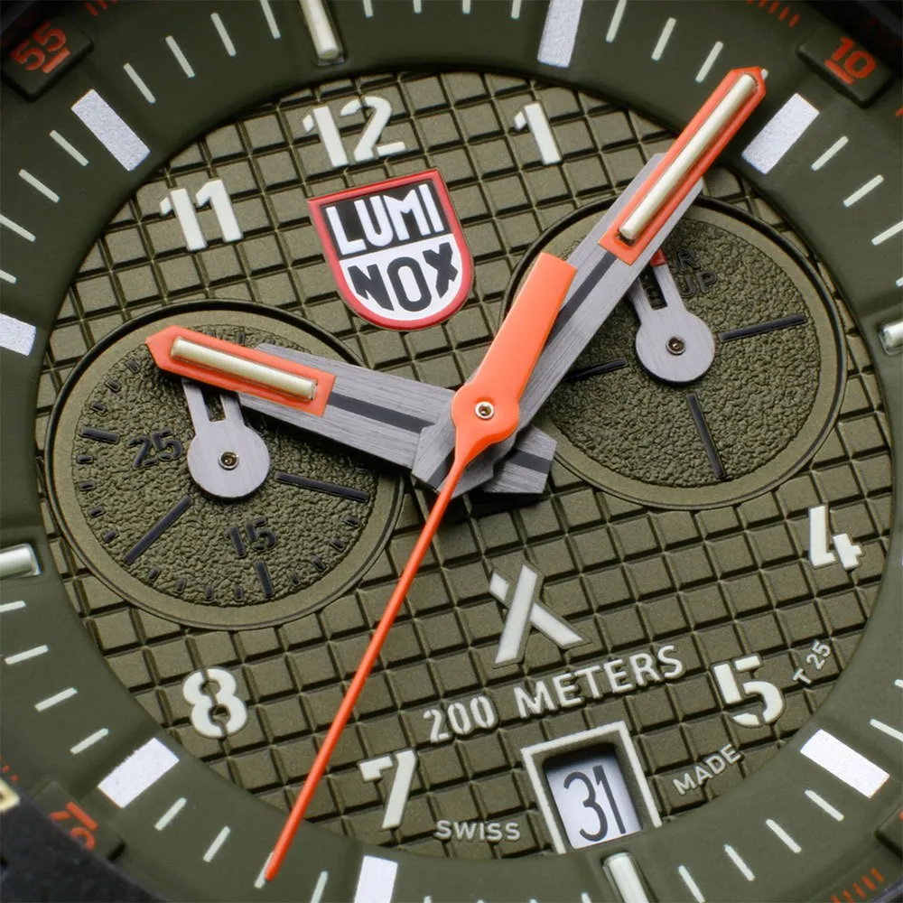 Luminox Bear Grylls Survival Land 3780 Series Rem, Green / paracord black