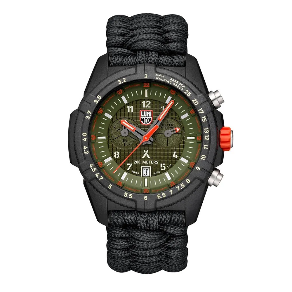 Luminox Bear Grylls Survival Land 3780 Series Rem, Green / paracord black