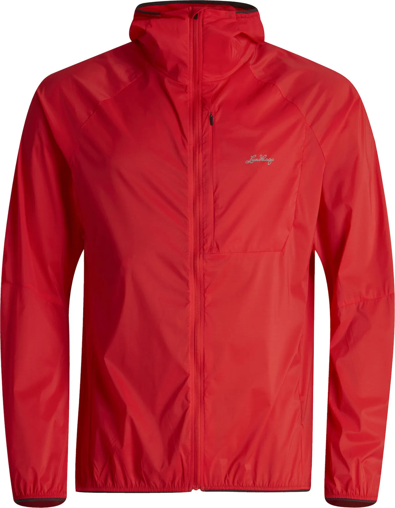 Lundhags Men's Tived Light Wind Jacket, Lively red