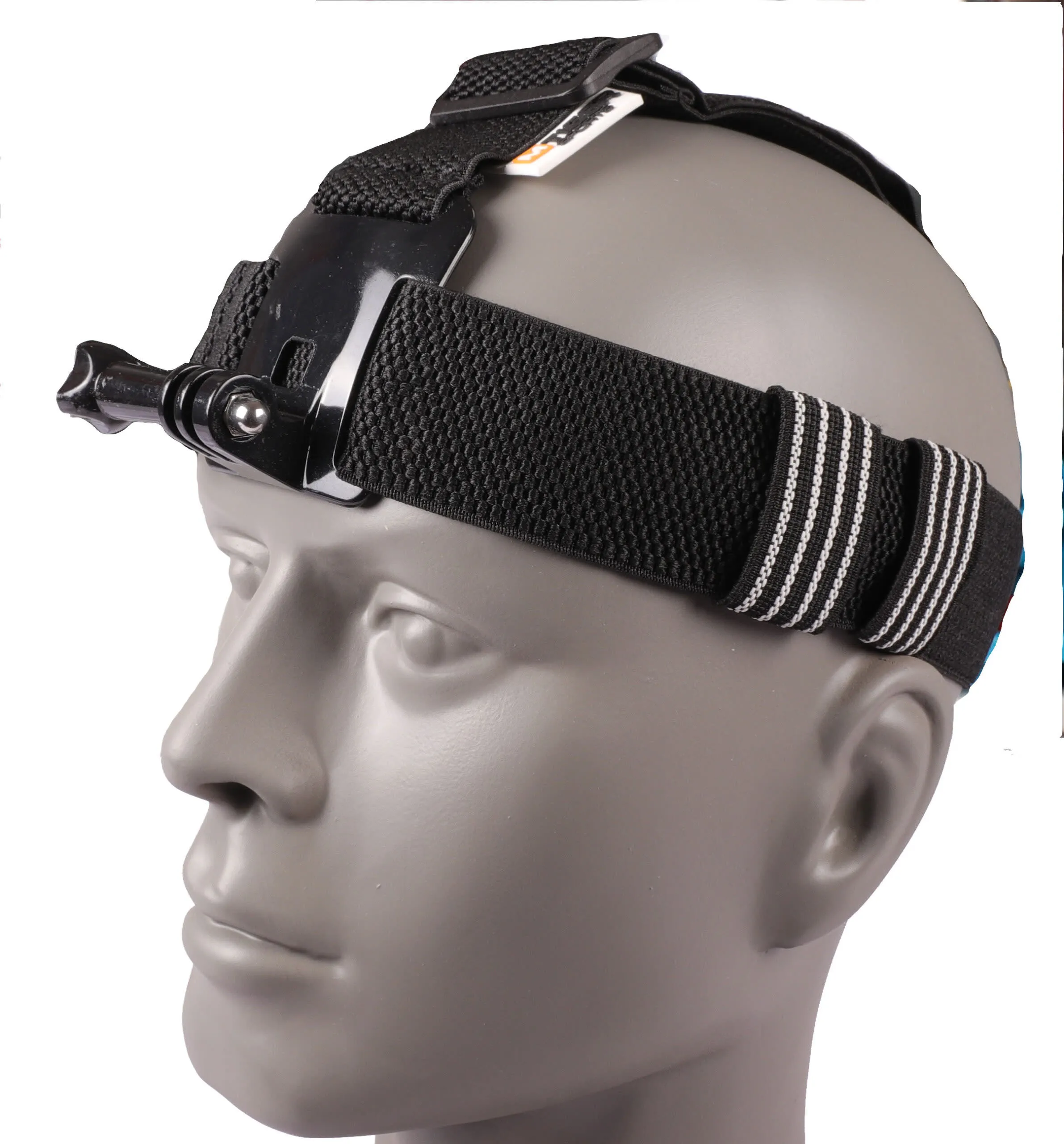 M Tiger Sports Head Strap Elastic Wide - GoPro Compatible (For Sas/Seal), Nocolour, One Size