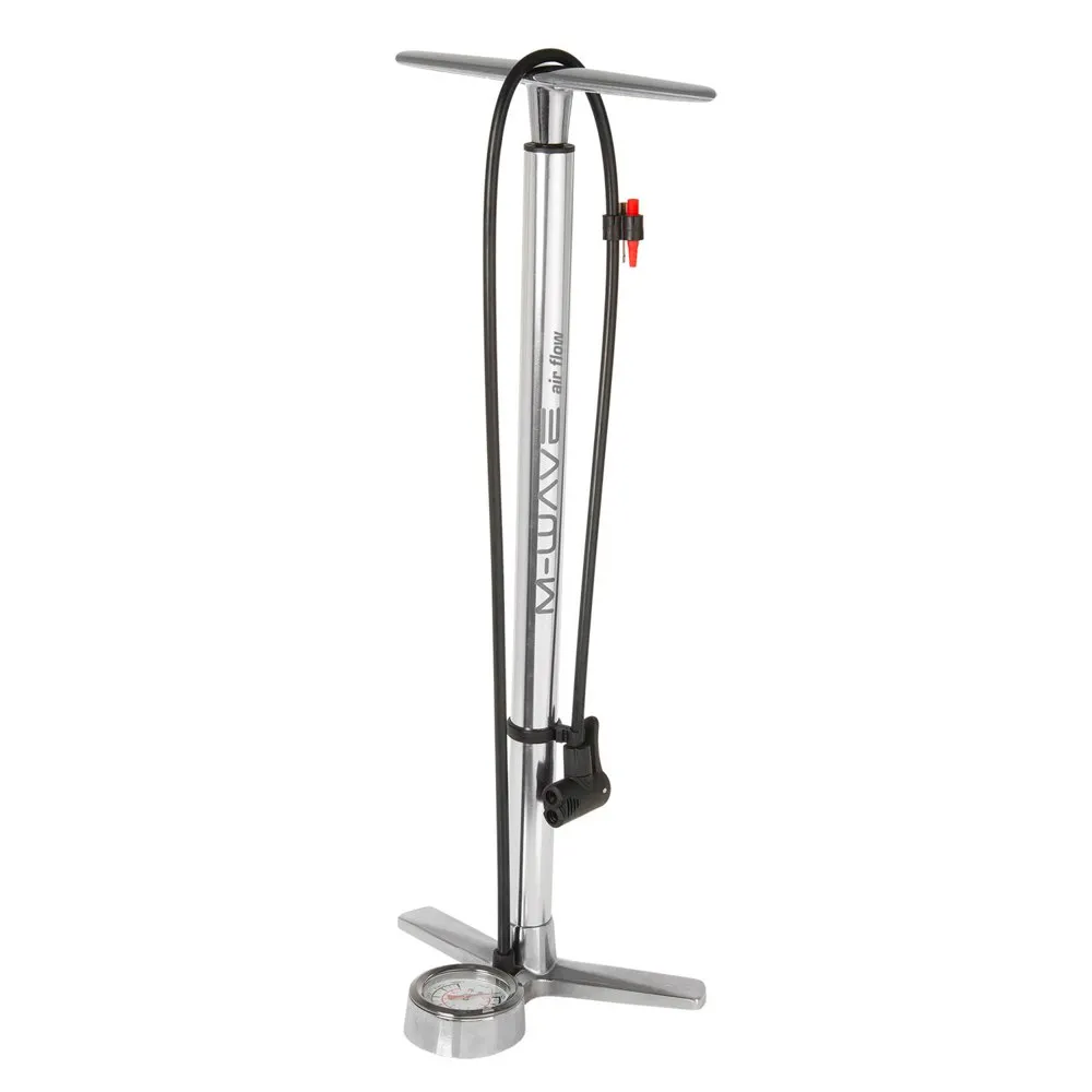 M-Wave Air Flow Cykelpump, Silver, 145psi M-Wave Air Flow Cykelpump, Silver, 145psi
