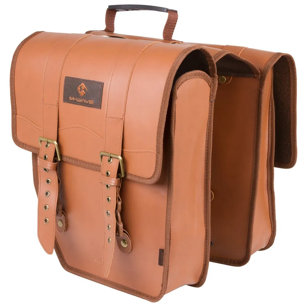 M-Wave Amsterdam Double L Sidoväskor 15l, Brown, One Size