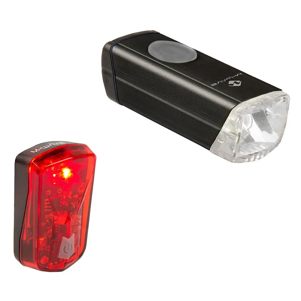 M-Wave Atlas 20 Usb Cykellampset, Black, One Size M-Wave Atlas 20 Usb Cykellampset, Black, One Size