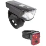 M-Wave Atlas K15 Ljussett, Black, 70 Lumens