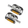 M-Wave Dual Function Pedal Set Compatible with Shimano - Cr-Mo Axle