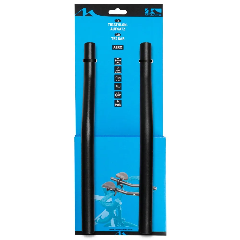 M-Wave F Aerobars, Black, 25.4/31.8mm M-Wave F Aerobars, Black, 25.4/31.8mm
