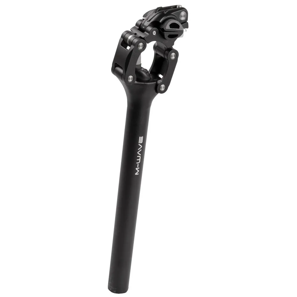 M-Wave Fourspring Vario Parallelogram Sadelstolpe, Black, 350mm, 31.6mm