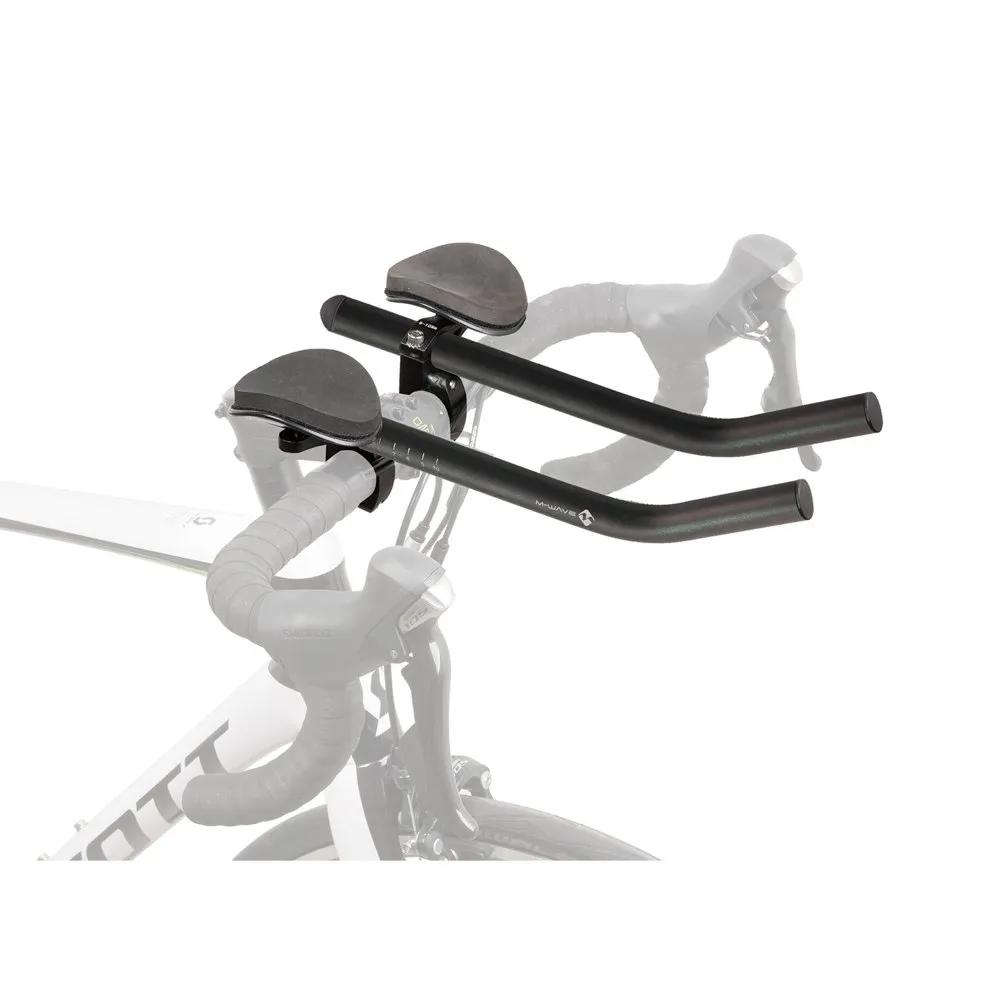 M-Wave H Aerobars, Black, 25.4/31.8mm