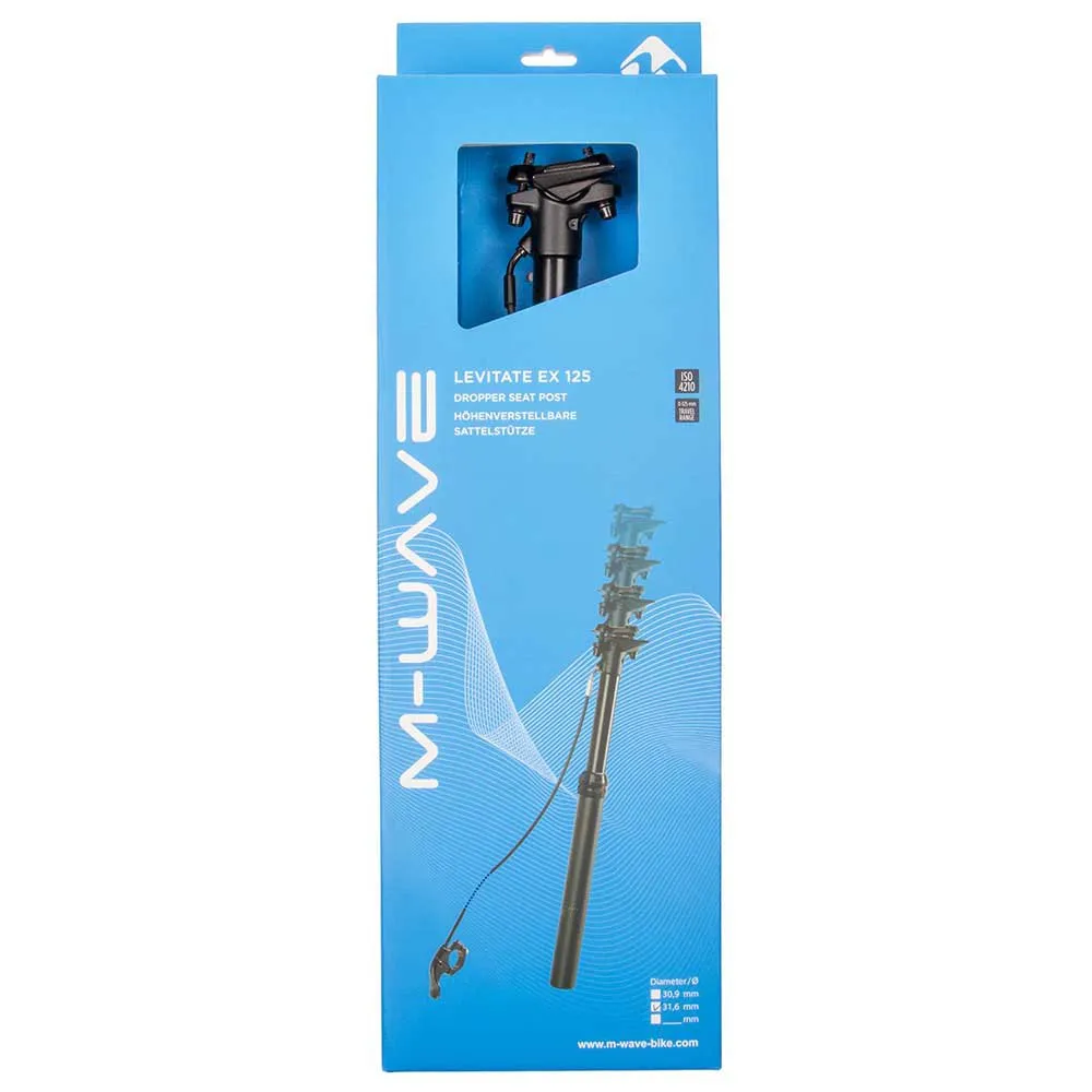 M-Wave Levitate Ex 125 Hight Adjustable 125 Mm Dropperstolpe, Matt black, 280-405mm, 30.9mm M-Wave Levitate Ex 125 Hight Adjustable 125 Mm Dropperstolpe, Matt black, 280-405mm, 30.9mm