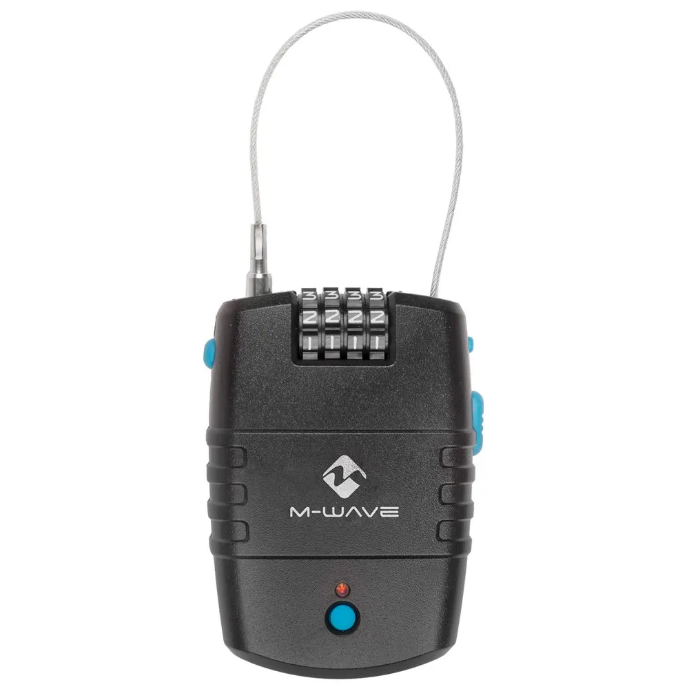 M-Wave Lock´n´roll Alarm Kabellås, Black, 2 x 600mm