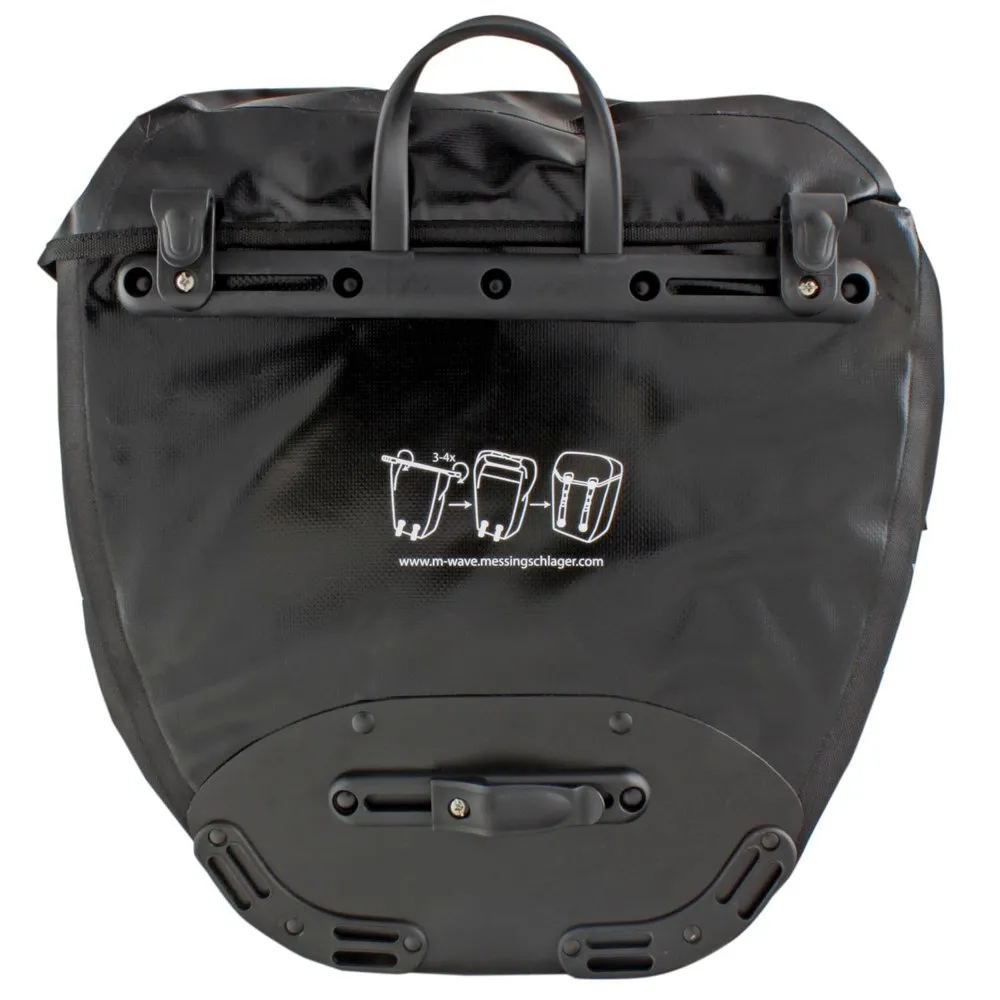 M-Wave Montreal 2x20l Sidoväskor, Black, One Size