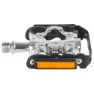 M-Wave Peasy Cykelpedaler, Black / silver, One Size