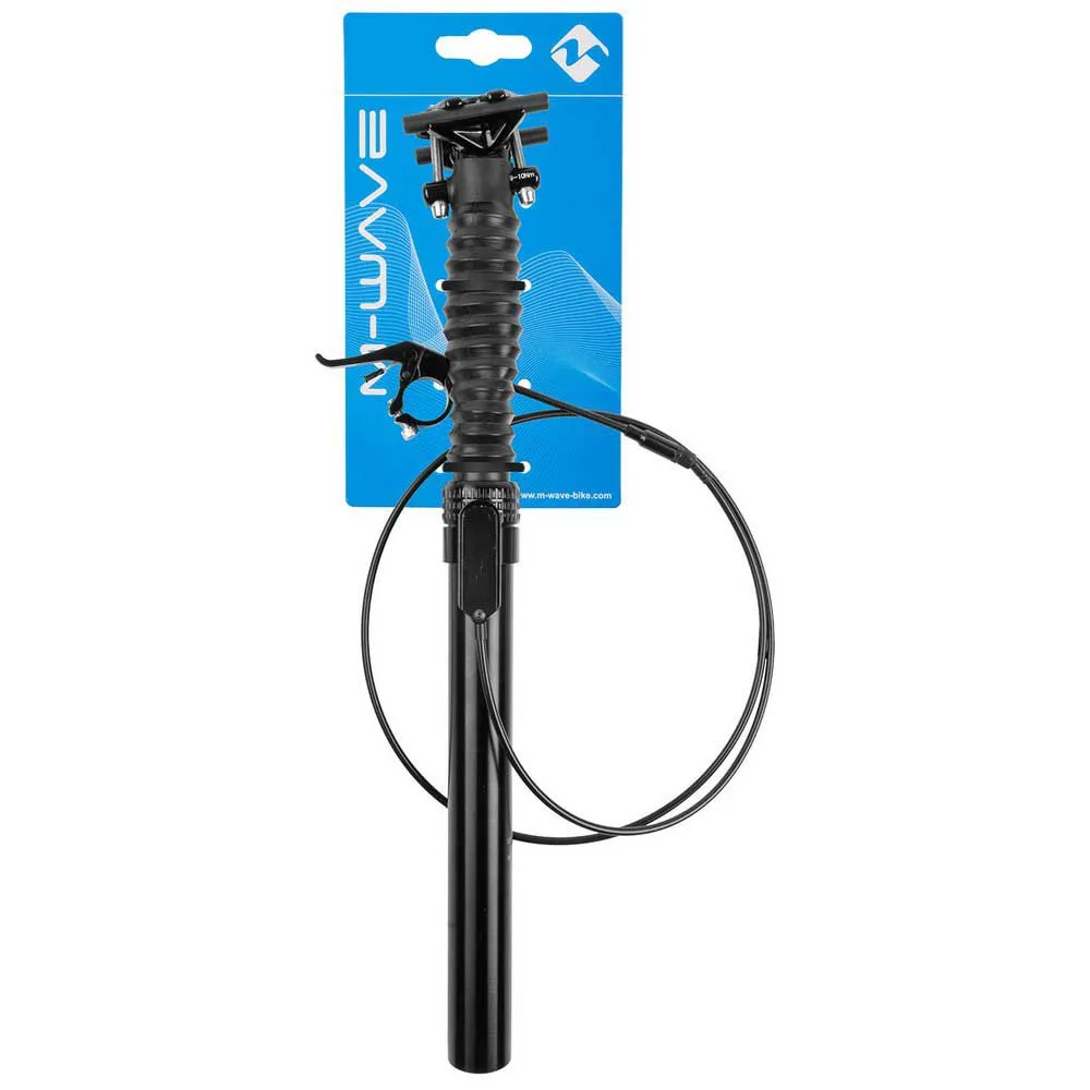 M-Wave Sp110-adj Qr Dropperstolpe, Black aluminium, 335-445mm, 31.6mm M-Wave Sp110-adj Qr Dropperstolpe, Black aluminium, 335-445mm, 31.6mm