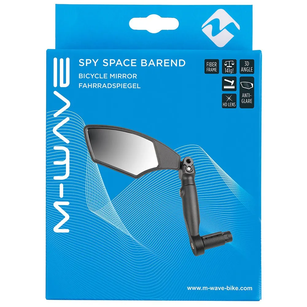 M-Wave Spy Space Backspegel, Black, One Size M-Wave Spy Space Backspegel, Black, One Size