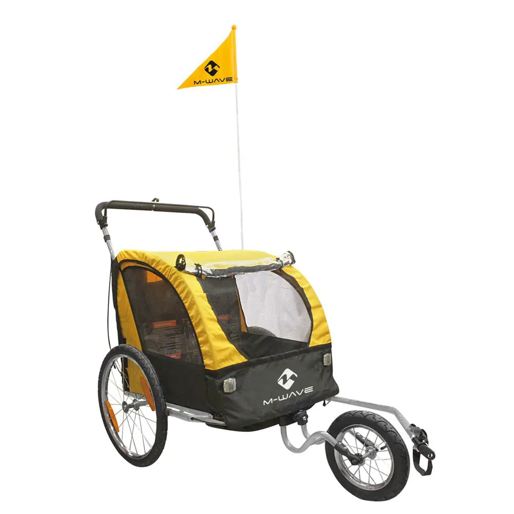 M-Wave Stalwart 3 In 1 Junior Cykelkärra, Black / yellow, Max 32kg M-Wave Stalwart 3 In 1 Junior Cykelkärra, Black / yellow, Max 32kg