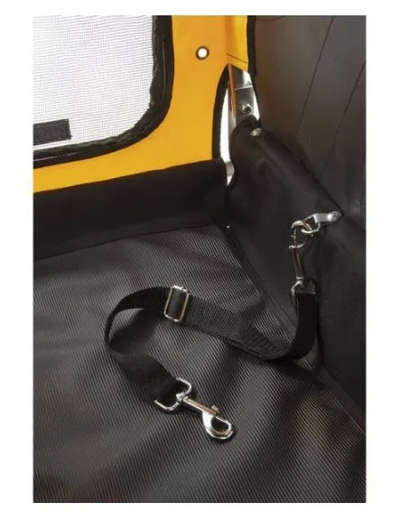 M-Wave Stewart Hunde Trailer, Yellow / black, Max 30kg