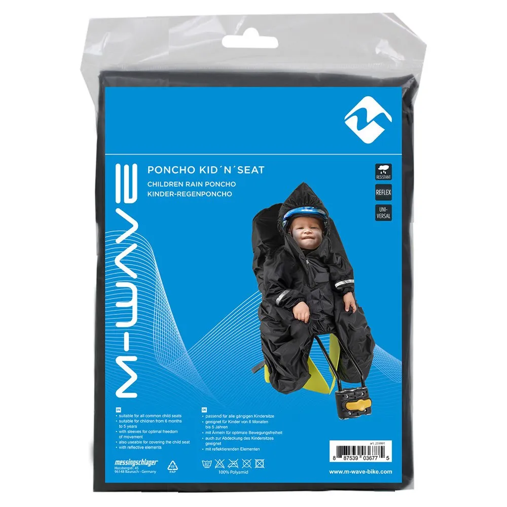 M-Wave Vattentät Poncho, Black
