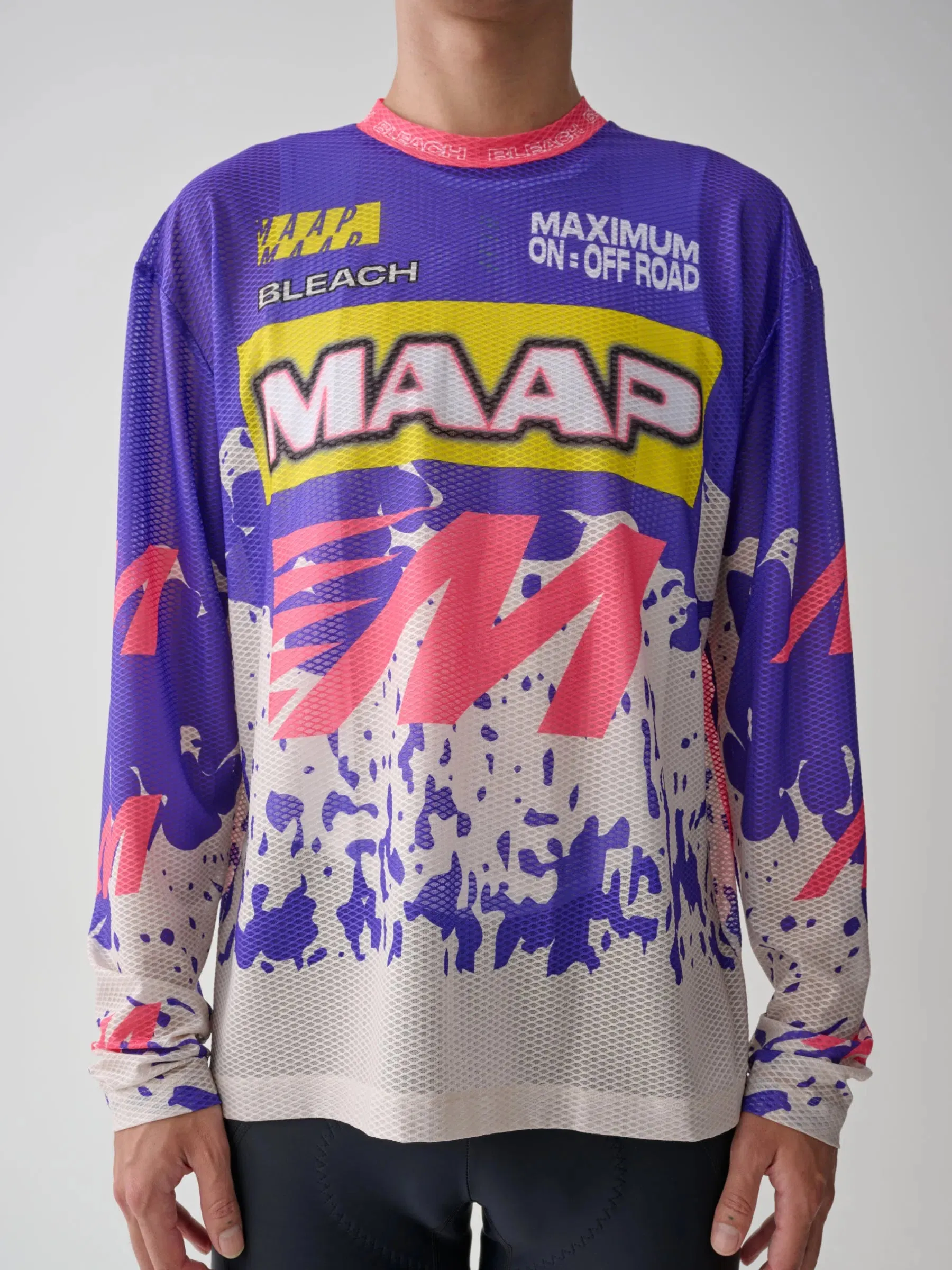 MAAP X BLEACH Mesh LS Tee, Purple mix, S MAAP X BLEACH Mesh LS Tee, Purple mix, S