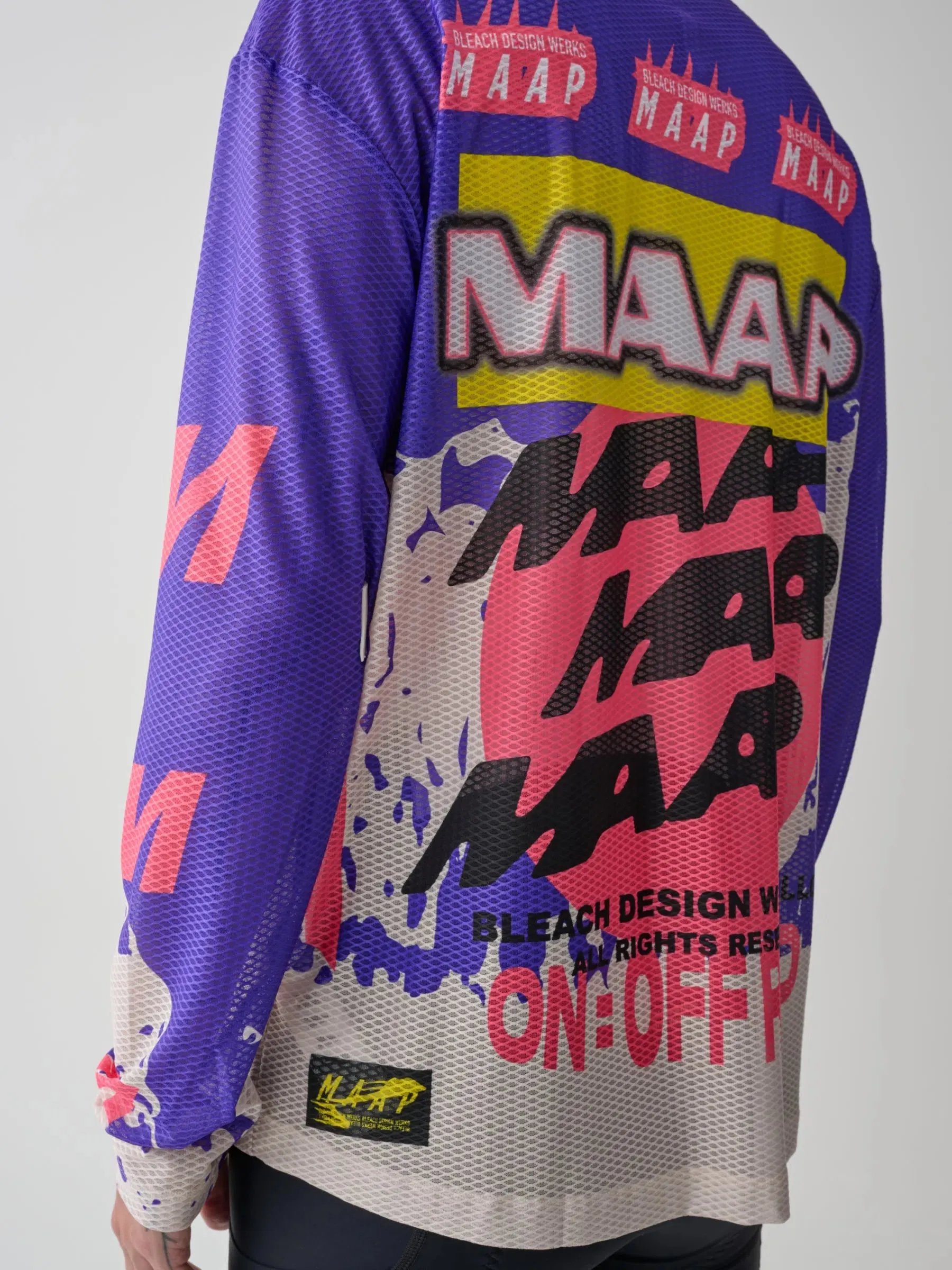 MAAP X BLEACH Mesh LS Tee, Purple mix, S MAAP X BLEACH Mesh LS Tee, Purple mix, S