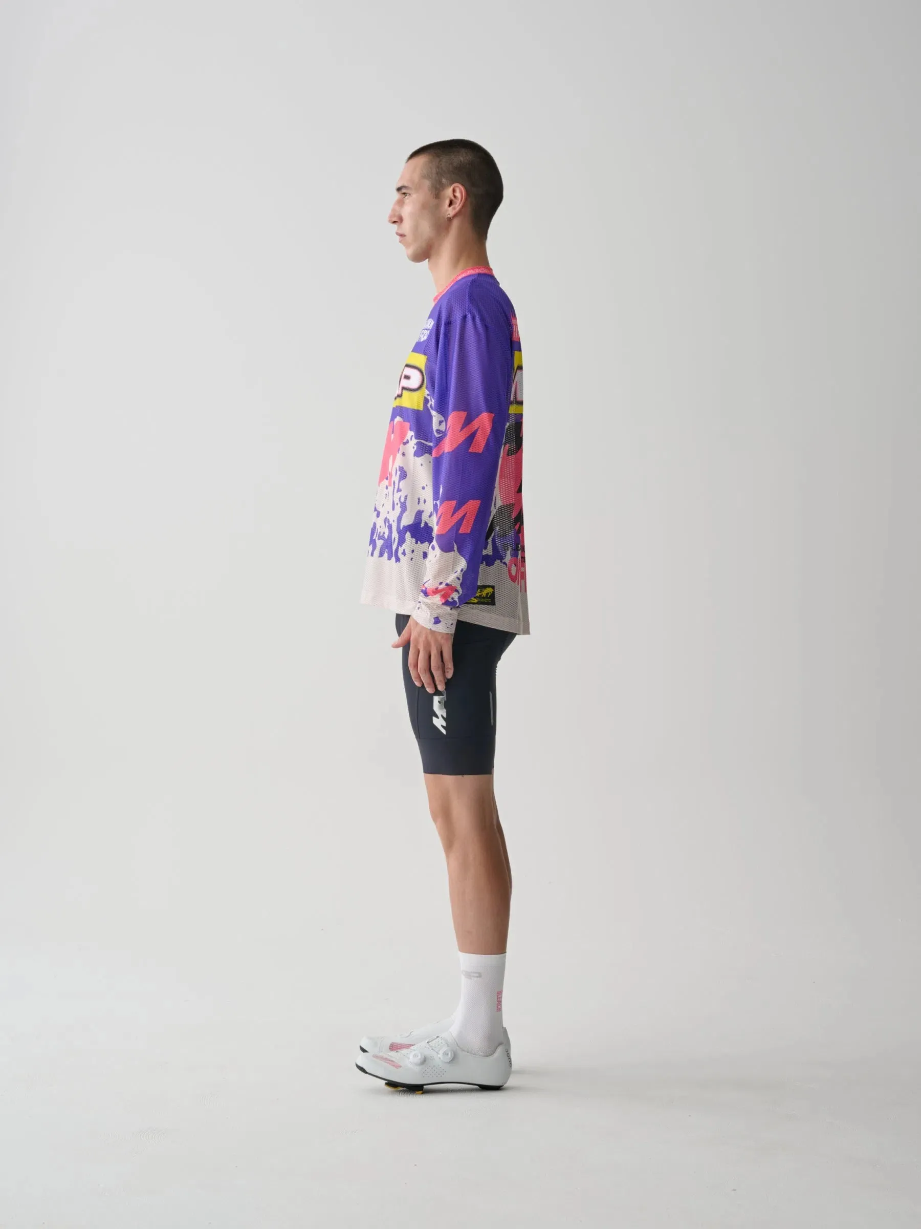 MAAP X BLEACH Mesh LS Tee, Purple mix, S MAAP X BLEACH Mesh LS Tee, Purple mix, S