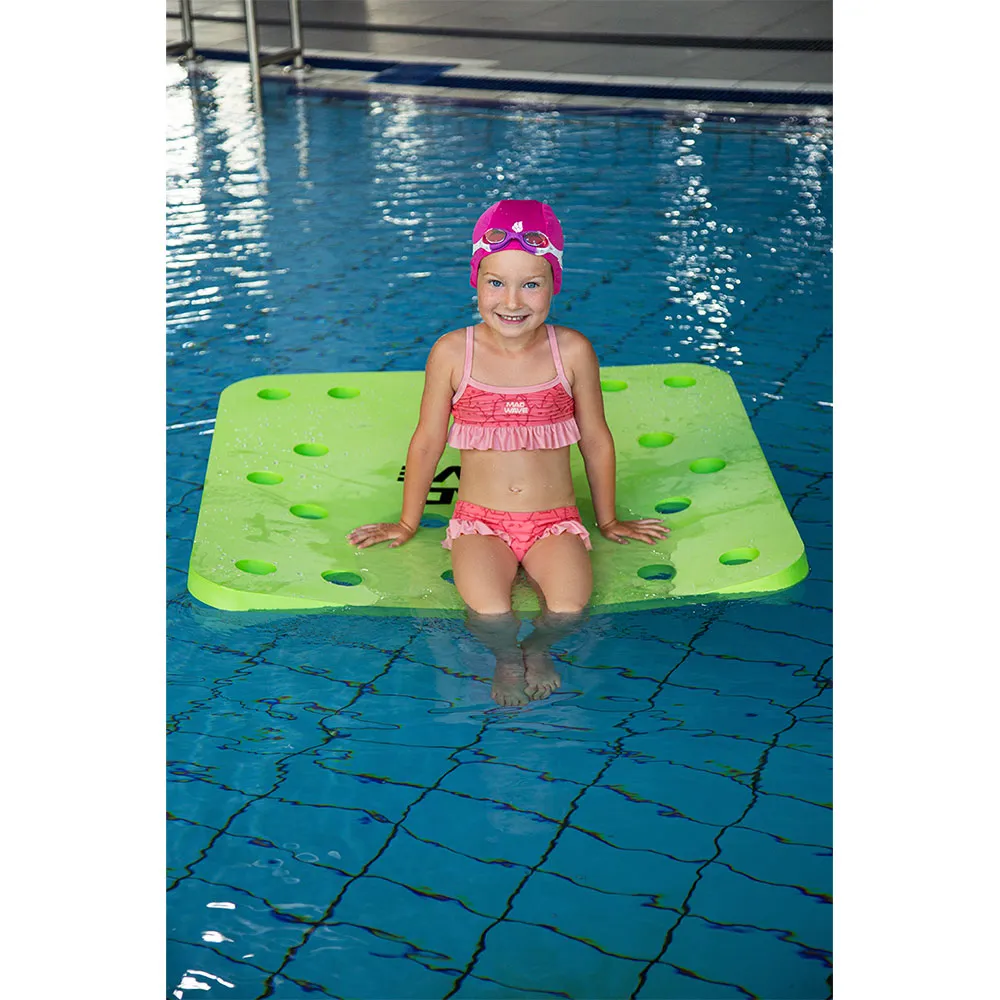 Madwave Island Flytande Matta Med Hål unisex, Green, 100 x 100 x 4cm