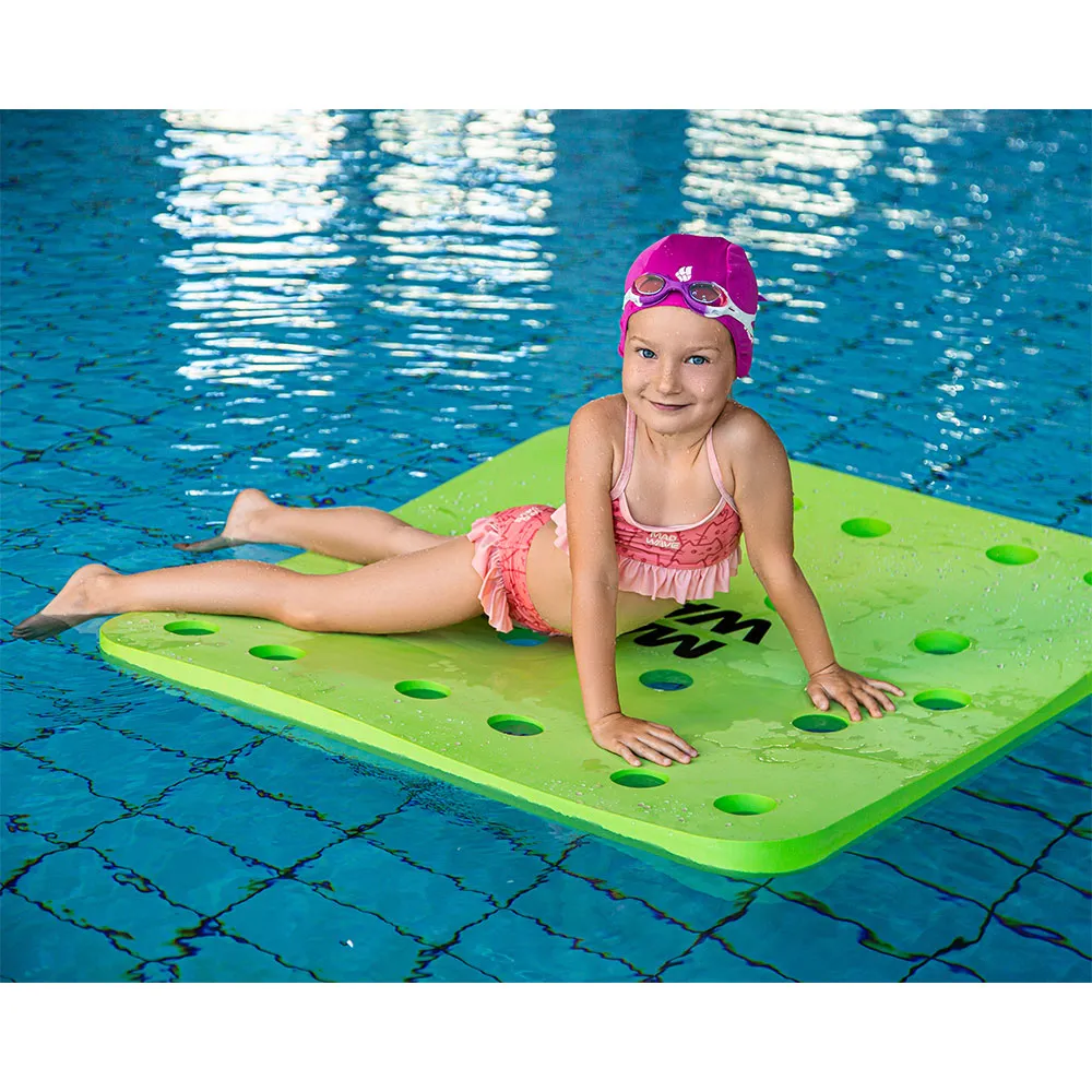 Madwave Island Flytande Matta Med Hål unisex, Green, 100 x 100 x 4cm