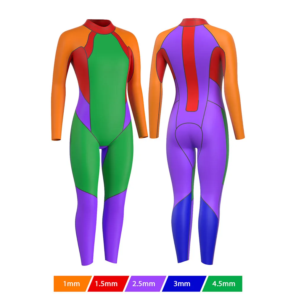Madwave Opnwtr Wahoo Fls Våtdräkt I Neopren Med Långa ärmar För Kvinnor unisex